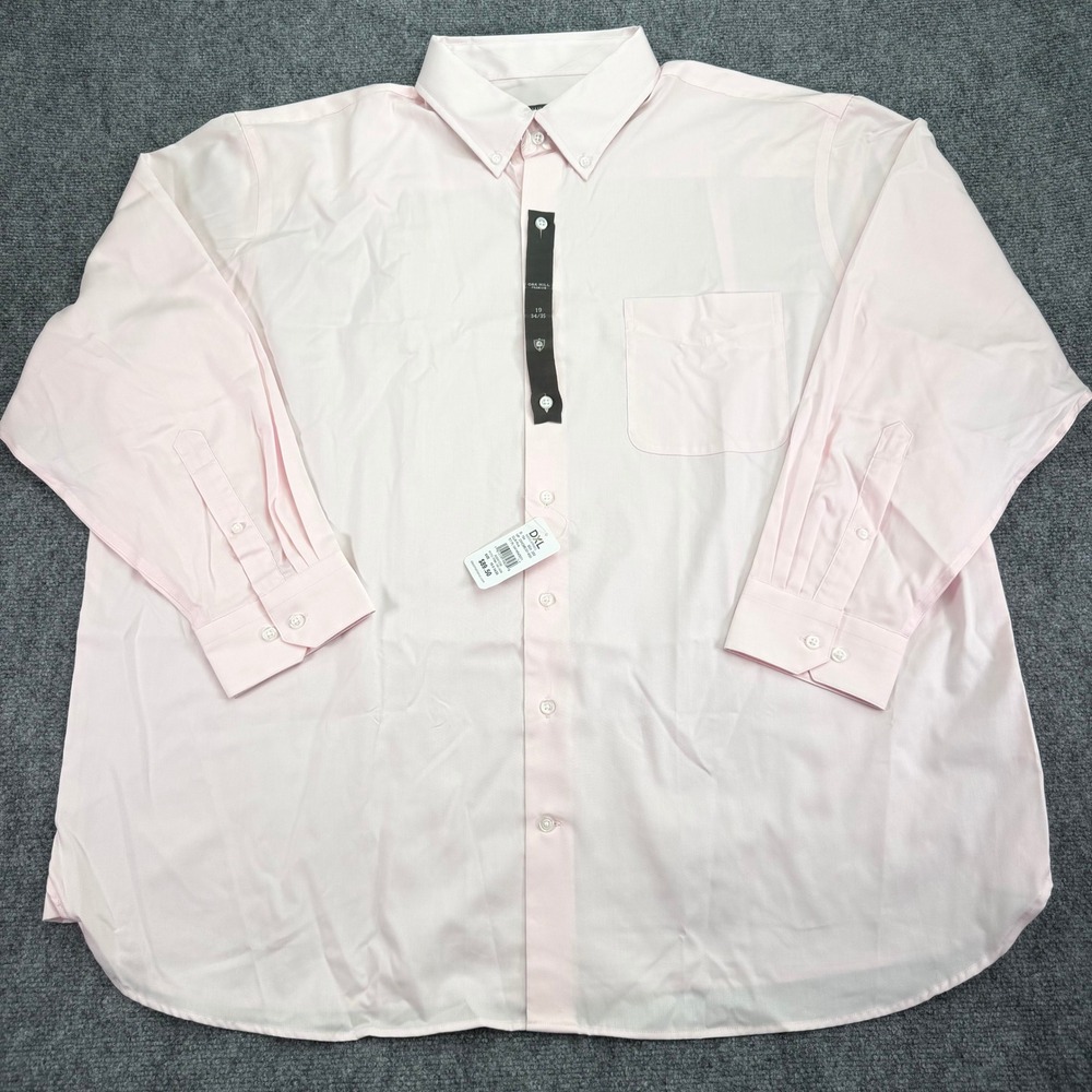 Oak‎ Hill Dress Shirt Mens 19 34 35 Pink Premium 100% Supima Cotton $89.50 MSRP